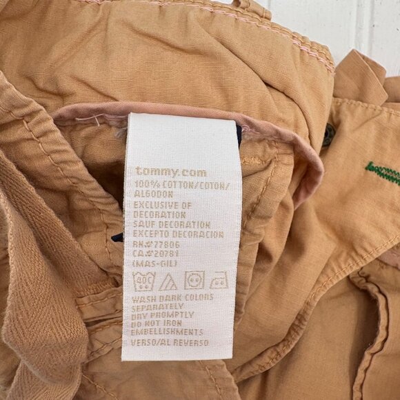 Tommy Hilfiger Women's Size 4 Tan Cargo Shorts y2k - Picture 5 of 5